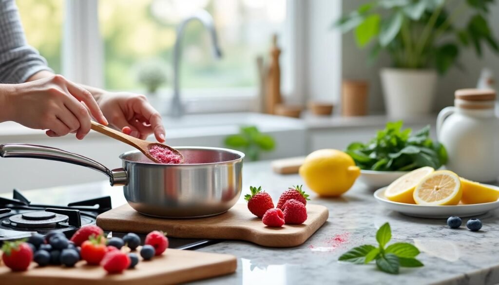 découvrez comment préparer une confiture naturelle sans sucre en seulement 25 minutes grâce à l'agar-agar. une recette simple, saine et rapide à réaliser pour régaler vos papilles.